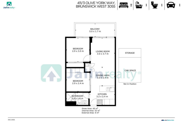 411/3 Olive York Way,  Brunswick West,  VIC 3055 Australia
